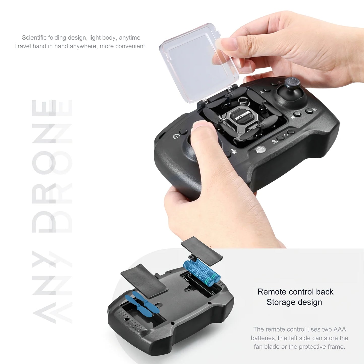 Foldable Drone with Camera, FPV Drone for Kid and Adults, 4K Drone RC Quadcopter with 3D Flips, Altitude Hold, 50X Zoom, Headless Mode, APP Control-(Upgrade2025)