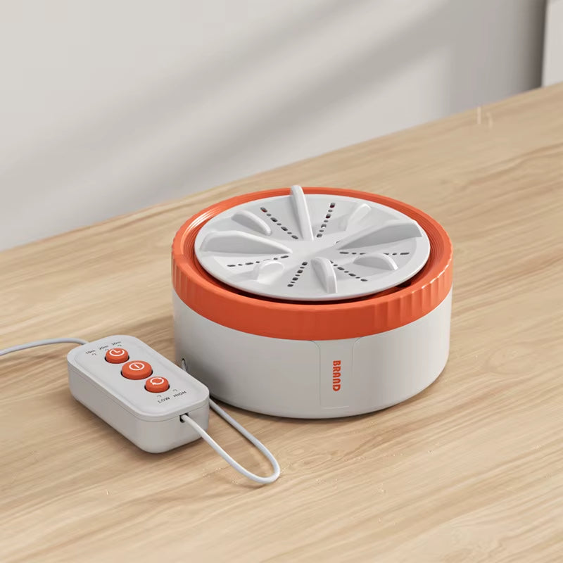 3 Gear Timing Mini Portable Washing Machine USB Rotating Turbine Washing Machine Underwear Socks Washing Machine for Travel