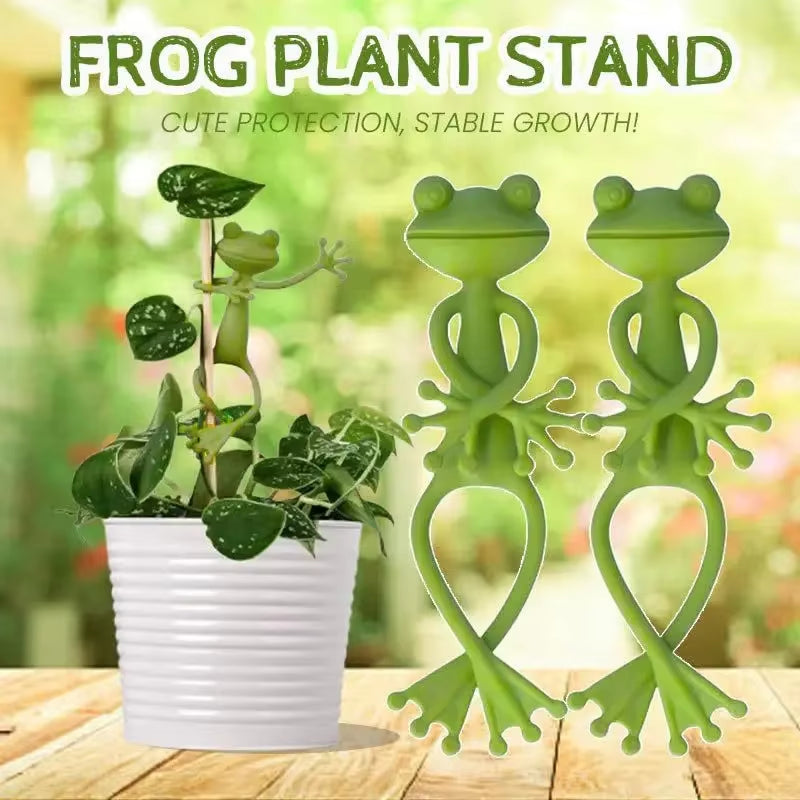 1 PC Frog Shaped Plant Tie Reusable Cable Wire Garden Plant Vine Flower Vegetable Clip Adjustable Flexible Supporter for Stem