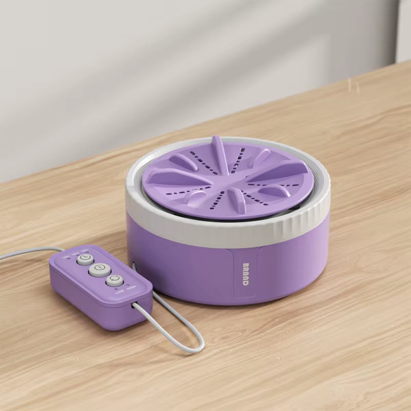 3 Gear Timing Mini Portable Washing Machine USB Rotating Turbine Washing Machine Underwear Socks Washing Machine for Travel