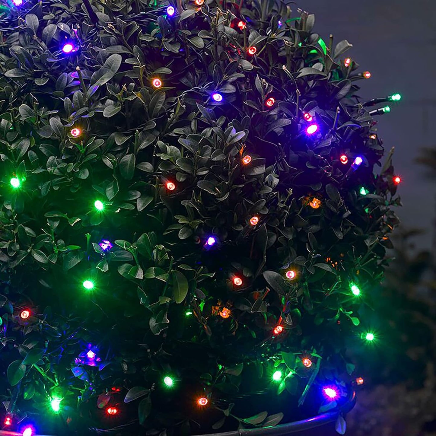 300 LED Indoor String Lights, 100 FT Plug in Waterproof String Lights with 8 Modes for Halloween Thanksgiving Christmas Garden Decoration (Purple, Orange and Green)