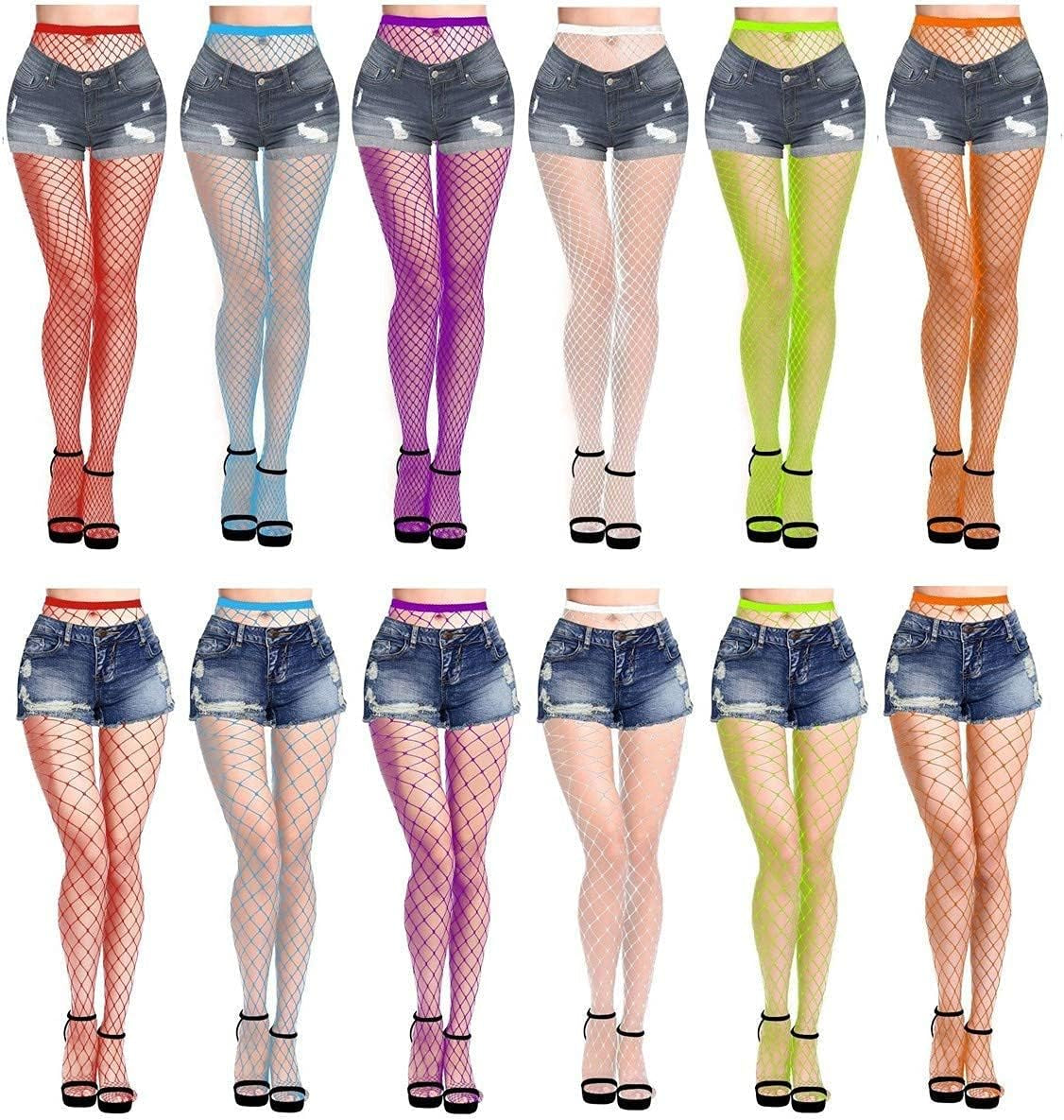 Women'S Fishnets Sparkly Tights High Waist Rhinestone Stockings Sexy Party Pantyhose