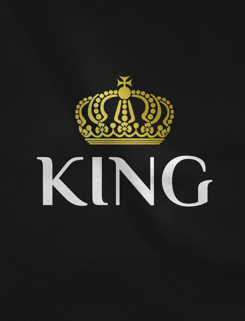 King & Queen Matching Couple Hoodie Set Valentine'S Day Gift His & Hers Women Hoodie Women Large/Men Medium,Black