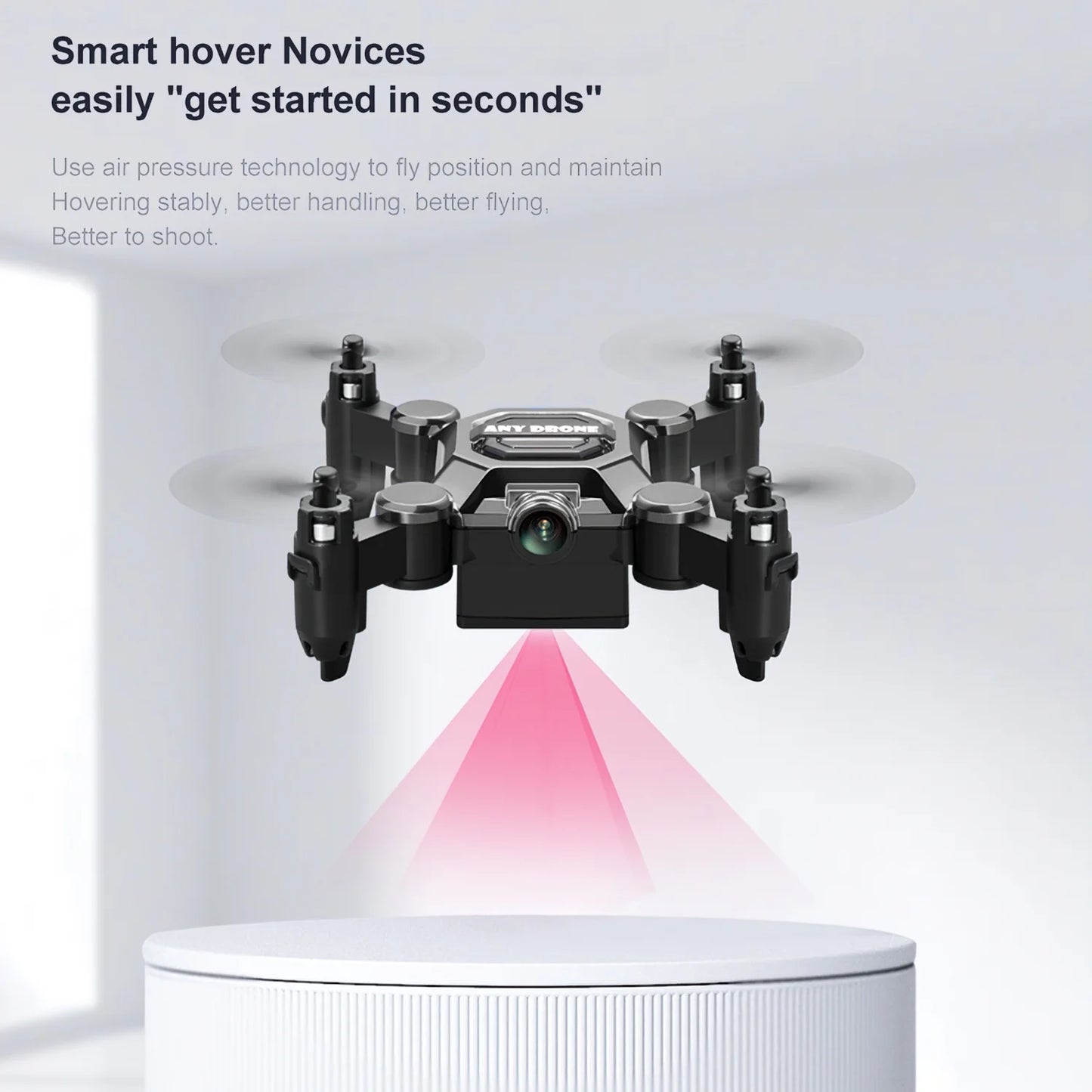 Foldable Drone with Camera, FPV Drone for Kid and Adults, 4K Drone RC Quadcopter with 3D Flips, Altitude Hold, 50X Zoom, Headless Mode, APP Control-(Upgrade2025)