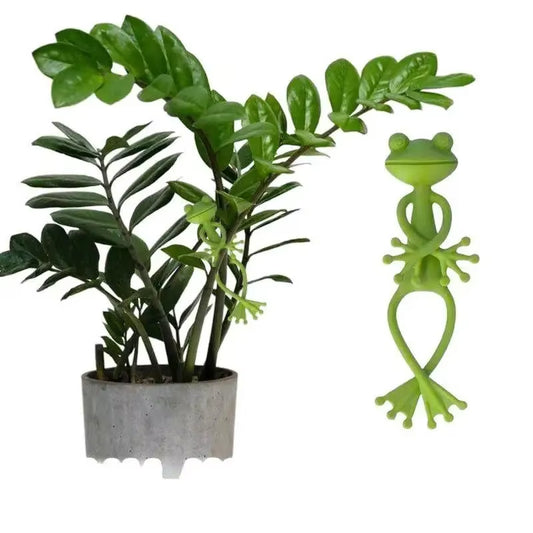 1 PC Frog Shaped Plant Tie Reusable Cable Wire Garden Plant Vine Flower Vegetable Clip Adjustable Flexible Supporter for Stem