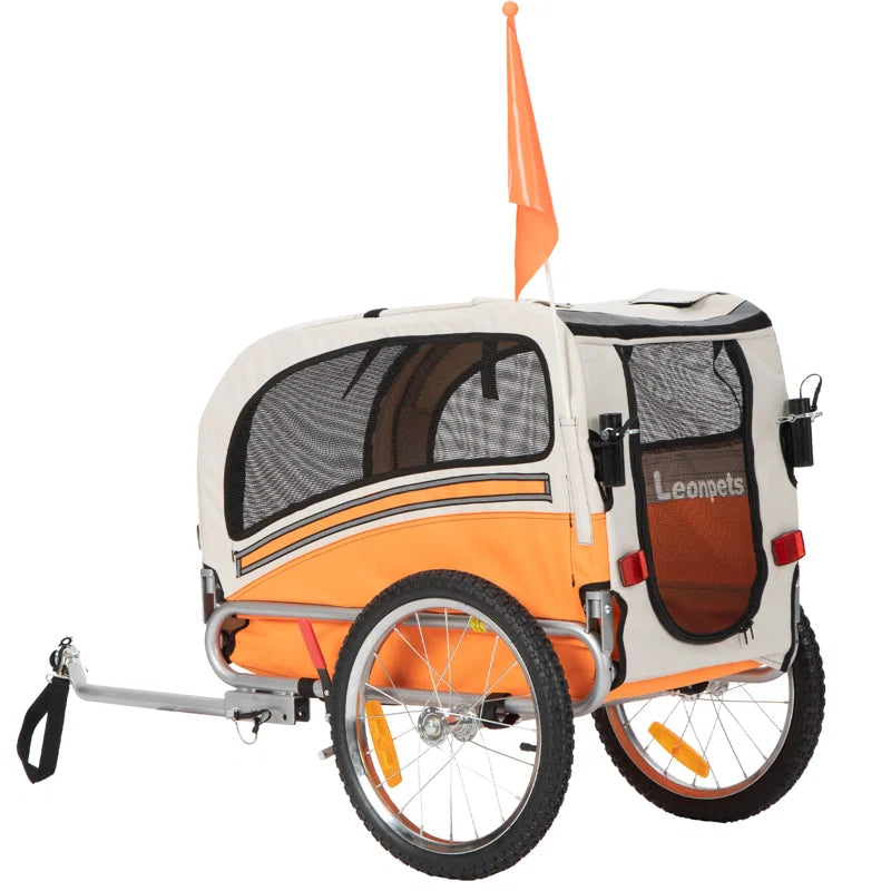 Aobei 2-In-1 Dog Bicycle Trailer, Dog Stroller, and Dog Jogging Stroller