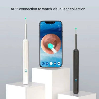 Wireless Wi-Fi Visual Ear Cleaner Otoscope Ear Wax with Ear 1296P HD Cleaning Kit Removal Sticks Endoscope Camera Tool Kit