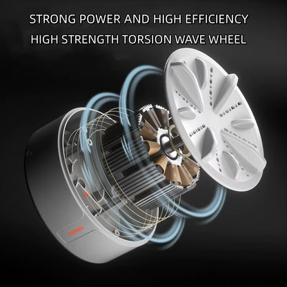 3 Gear Timing Mini Portable Washing Machine USB Rotating Turbine Washing Machine Underwear Socks Washing Machine for Travel