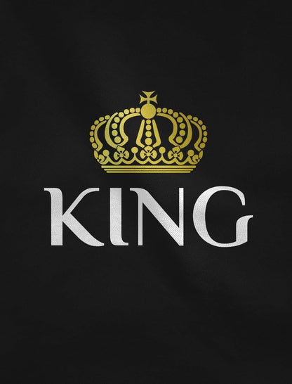 King & Queen Matching Couple Hoodie Set Valentine'S Day Gift His & Hers Women Hoodie Women Large/Men Medium,Black