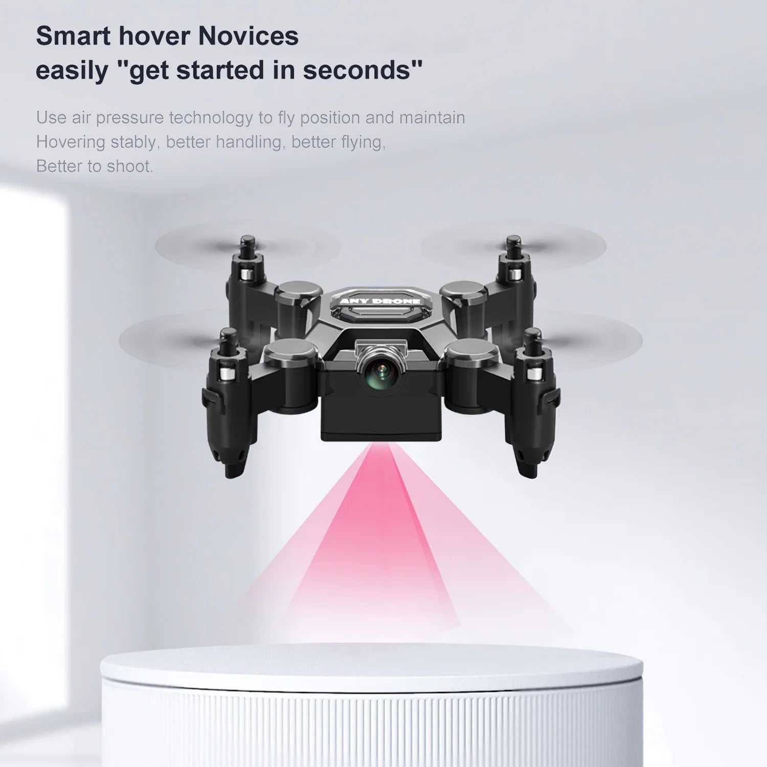Foldable Drone with Camera, FPV Drone for Kid and Adults, 4K Drone RC Quadcopter with 3D Flips, Altitude Hold, 50X Zoom, Headless Mode, APP Control-(Upgrade2025)
